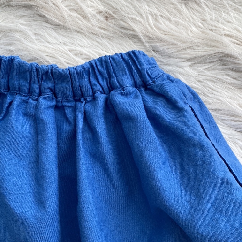 Mini Boden | Blue Unicorn Applique Skirt - Picture 9 of 16